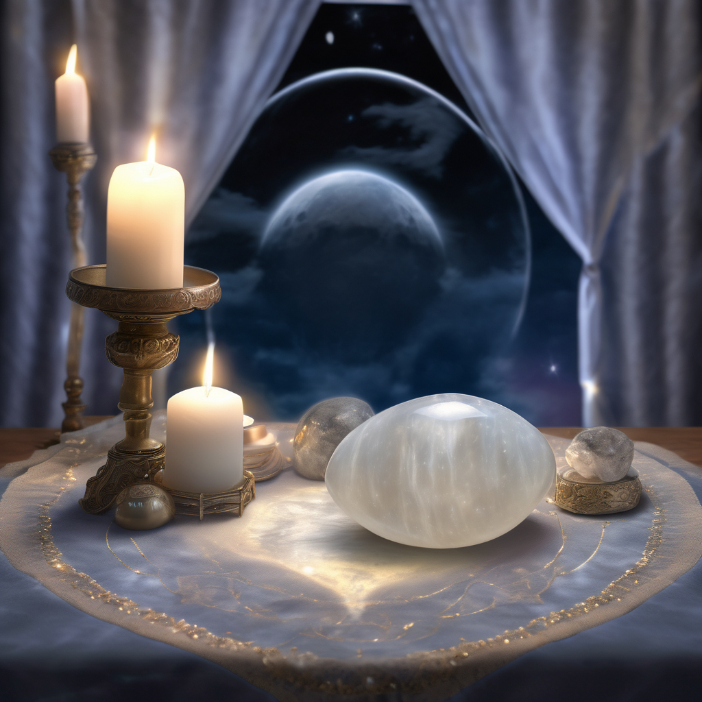 ¿Cómo trabajar con la piedra lunar en rituales?